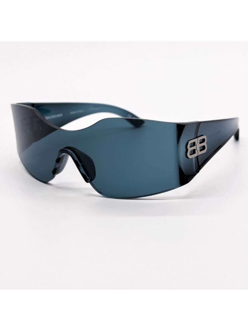 NEW BALENCIAGA BB0292S 003 SUNGLASSES BLUE UNISEX GEOMETRIC EYEWEAR BALENCIAGA